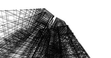 soyut mimari duvar kağıdı tasarımı, dijital konsept arkaplan