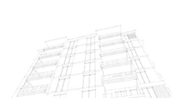 soyut mimari duvar kağıdı tasarımı, dijital konsept arkaplan