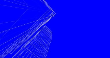 soyut mimari duvar kağıdı tasarımı, dijital konsept arkaplan