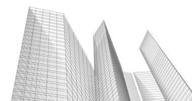 soyut mimari duvar kağıdı tasarımı, dijital konsept arkaplan