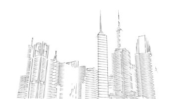 soyut mimari duvar kağıdı tasarımı, dijital konsept arkaplan