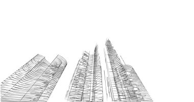 soyut mimari duvar kağıdı tasarımı, dijital konsept arkaplan