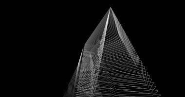 soyut mimari duvar kağıdı tasarımı, dijital konsept arkaplan