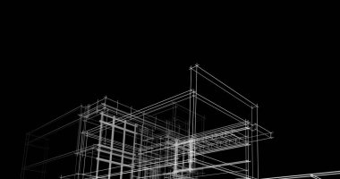 soyut mimari duvar kağıdı tasarımı, dijital konsept arkaplan