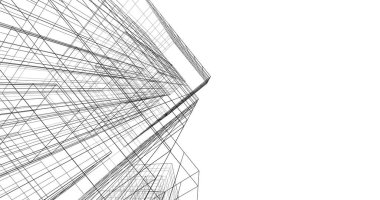 soyut mimari duvar kağıdı tasarımı, dijital konsept arkaplan