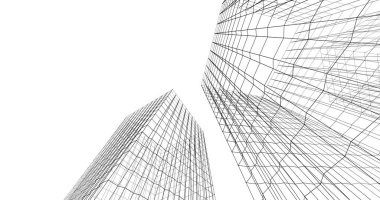 soyut mimari duvar kağıdı tasarımı, dijital konsept arkaplan