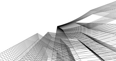 soyut mimari duvar kağıdı tasarımı, dijital konsept arkaplan