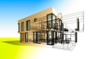 minimal geometrik şekiller, mimari çizgiler