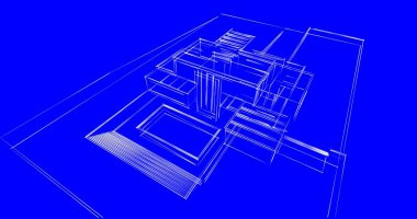 soyut mimari duvar kağıdı tasarımı, dijital konsept arkaplan