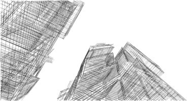 soyut mimari duvar kağıdı tasarımı, dijital konsept arkaplan