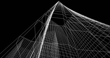 soyut mimari duvar kağıdı tasarımı, dijital konsept arkaplan