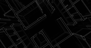 soyut mimari duvar kağıdı tasarımı, dijital konsept arkaplan