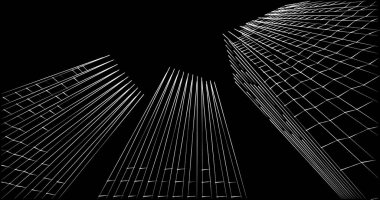 soyut mimari duvar kağıdı tasarımı, dijital konsept arkaplan