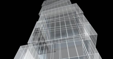 soyut mimari duvar kağıdı tasarımı, dijital konsept arkaplan