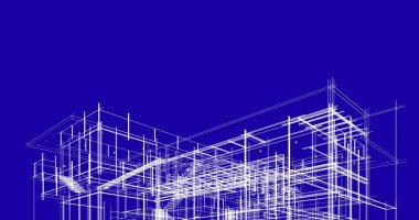 soyut mimari duvar kağıdı tasarımı, dijital konsept arkaplan