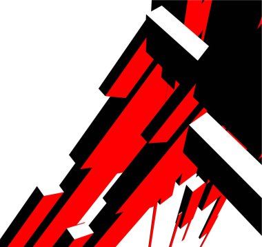 Mimari sanat konseptinde soyut çizgiler, minimum geometrik şekiller. 