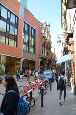 soyut mimari duvar kağıdı tasarımı, dijital konsept arkaplan