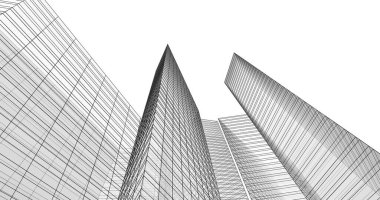 soyut mimari duvar kağıdı tasarımı, dijital konsept arkaplan