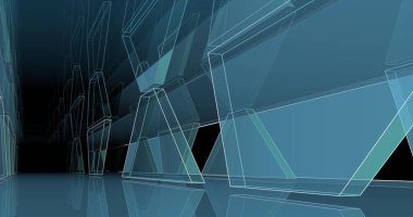 soyut mimari duvar kağıdı tasarımı, dijital konsept arkaplan