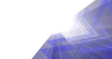 Mimari sanat konseptinde soyut çizgiler, minimum geometrik şekiller. 