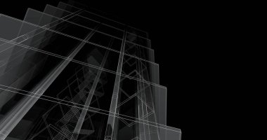 soyut mimari duvar kağıdı tasarımı, dijital konsept arkaplan