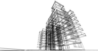 minimal geometrik mimari binalar tasarımı