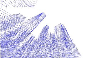 soyut mimari duvar kağıdı tasarımı, dijital konsept arkaplan