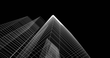 soyut mimari duvar kağıdı tasarımı, dijital konsept arkaplan