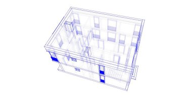 soyut mimari duvar kağıdı tasarımı, dijital konsept arkaplan