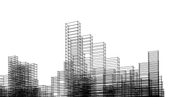 eskiz sanat geometrik mimari binalar tasarımı