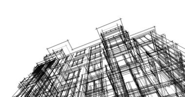 soyut mimari duvar kağıdı tasarımı, dijital konsept arkaplan