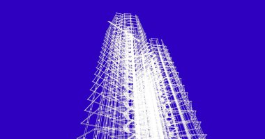 soyut mimari duvar kağıdı tasarımı, dijital konsept arkaplan