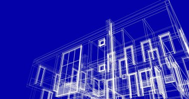 soyut mimari duvar kağıdı tasarımı, dijital konsept arkaplan