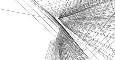 soyut mimari duvar kağıdı tasarımı, dijital konsept arkaplan