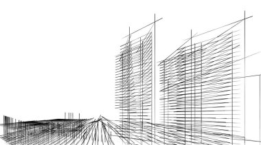 soyut mimari duvar kağıdı tasarımı, dijital konsept arkaplan