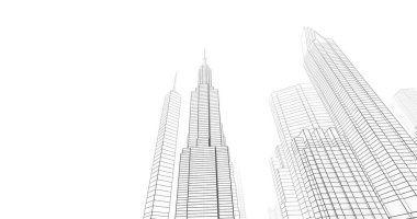 soyut mimari duvar kağıdı tasarımı, dijital konsept arkaplan