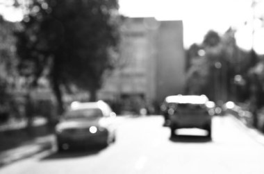 Bulanık şehir manzarası, soyut arkaplan 