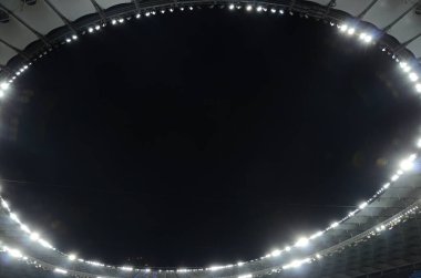 Bulanık soyut ışıklar gece şehrin arka planı