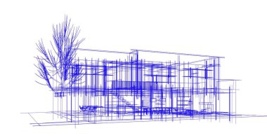 soyut mimari duvar kağıdı tasarımı, dijital konsept arkaplan