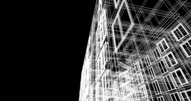 soyut mimari duvar kağıdı tasarımı, dijital konsept arkaplan