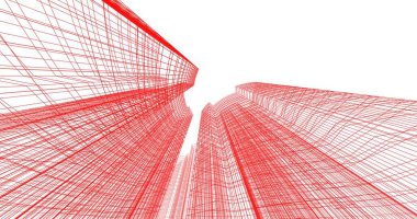 soyut mimari duvar kağıdı tasarımı, dijital konsept arkaplan