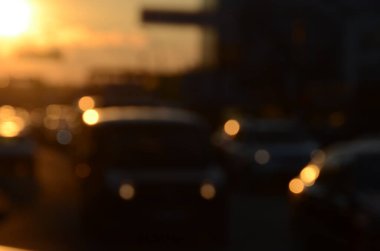 Bulanık şehir manzarası, soyut arkaplan 