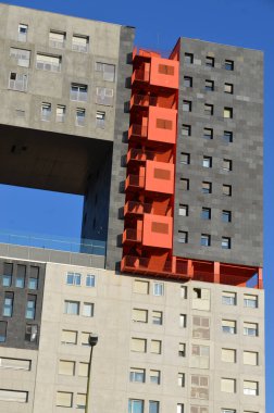 Mimari sanat konseptinde soyut çizgiler, minimum geometrik şekiller. 