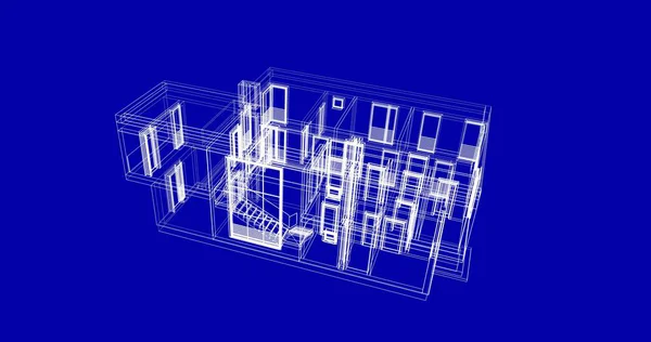 Abstrakcyjny Projekt Tapety Architektonicznej Cyfrowe Tło Koncepcyjne — Zdjęcie stockowe