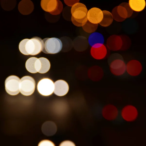 Blurred Abstract Lights Background City Night — Stock Photo, Image