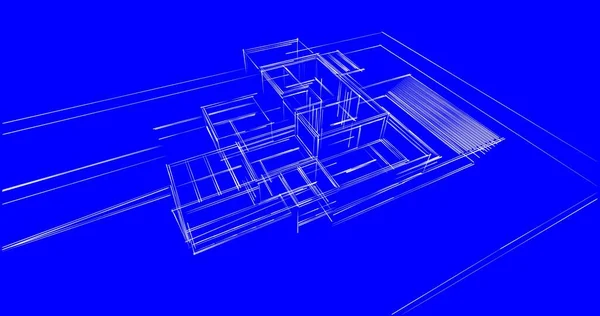 Αφηρημένη Αρχιτεκτονική Ταπετσαρία Σχεδιασμό Ψηφιακή Έννοια Φόντο — Φωτογραφία Αρχείου