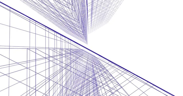 Абстрактный Архитектурный Дизайн Обоев Цифровой Концепт Фон — стоковое фото