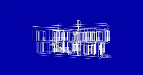 Abstrakcyjny Projekt Tapety Architektonicznej Cyfrowe Tło Koncepcyjne — Zdjęcie stockowe