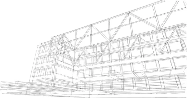 Abstrakcyjny Projekt Tapety Architektonicznej Cyfrowe Tło Koncepcyjne — Zdjęcie stockowe