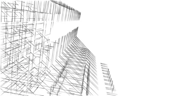 Abstrakcyjny Projekt Tapety Architektonicznej Cyfrowe Tło Koncepcyjne — Zdjęcie stockowe